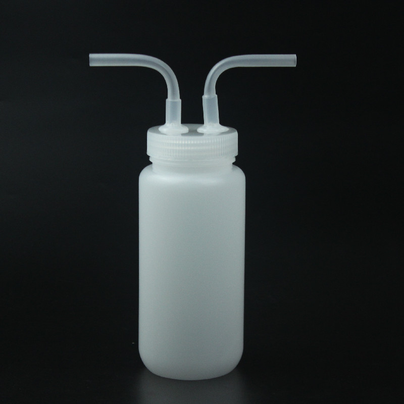 PP聚丙烯洗气瓶塑料气体吸收瓶替代玻璃洗气瓶PP气体缓冲瓶可定制