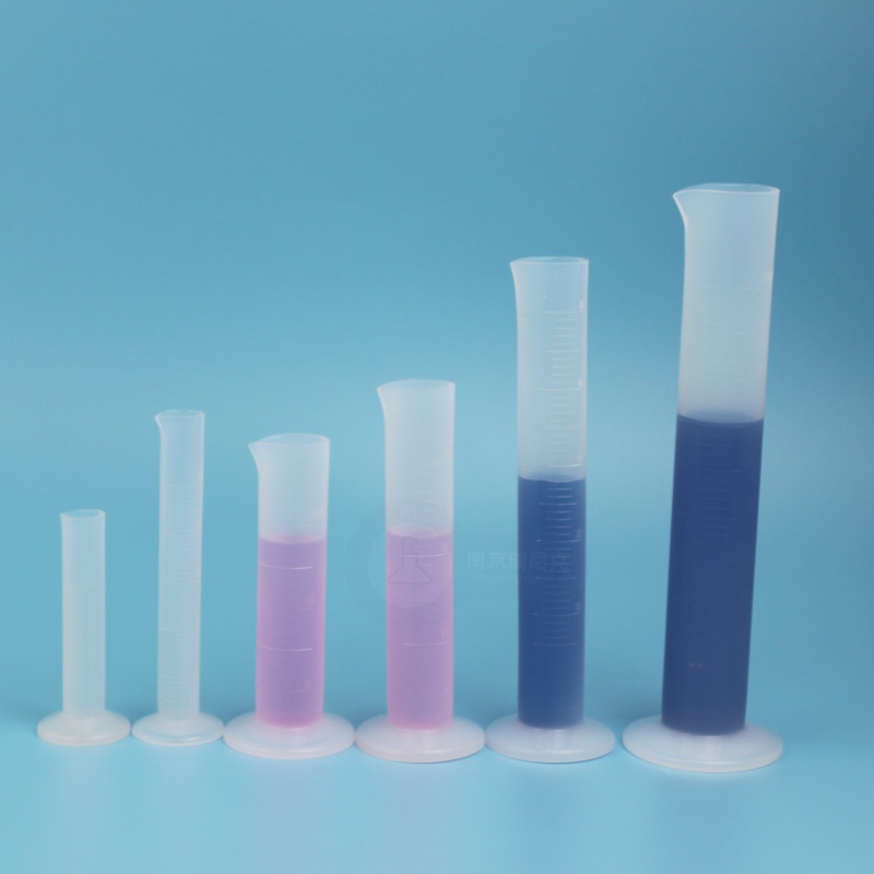 实验室 PFA氟树脂 透明大口圆底量筒 刻度清晰 10ml~2000ml