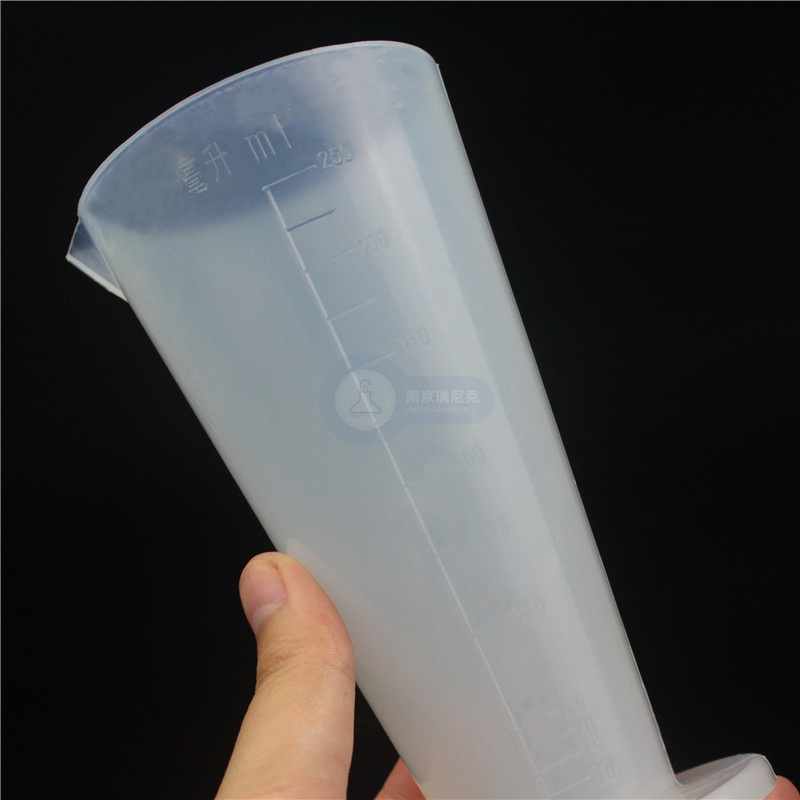PFA量筒/量杯可溶性聚四氟乙烯材质耐酸碱透明材质刻度清晰量杯