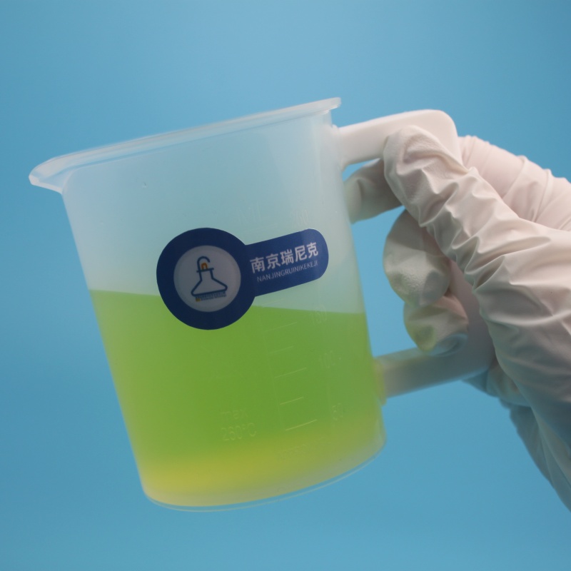 聚四氟乙烯烧杯带把手PFA耐酸碱烧杯带刻度耐酸碱耐高温可定制