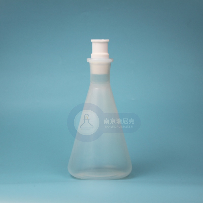 PFA三角烧瓶特氟龙耐酸碱平底锥形瓶耐腐蚀24口可电热板加热
